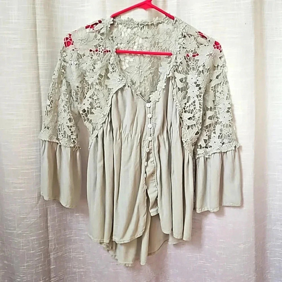 LACE BLOUSE - Picture 1 of 7